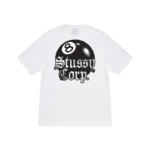 Stussy 8 Ball Logo Corp Weiß T-Shirt
