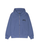 Stussy Logo 8 Ball Zipper Blau Hoodie